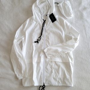 NEW White Raincoat